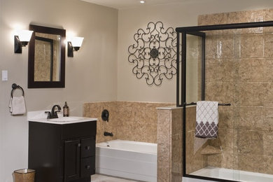 Bathroom - traditional bathroom idea in Phoenix