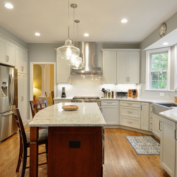Two-finish Cherry and Maple Kitchen Design Fredericksburg, VA