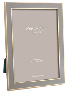Addison Ross Taupe Gold Plate Enamel Frames,, 8x10
