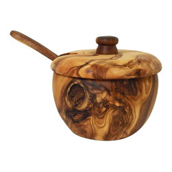Le Souk Olivique - Olivique Covered Sugar Bowl With Spoon - Sugar Bowls And Creamers