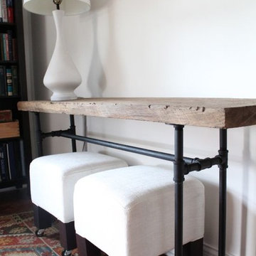 Rustic Industrial Console Table
