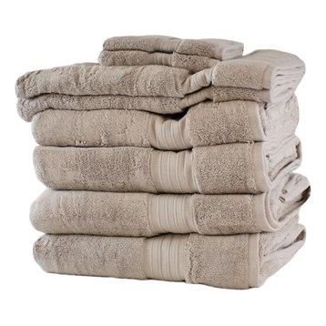 Linen Zone 100% Egyptian Cotton Fade Resistant Towel Set 600 GSM 2 x Bath Sheets White 