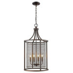 Eglo Lighting - Eglo Lighting 202809A Verona - Four Light Pendant - The Verona Four Light Pendant by Eglo will complement many decors. Mixing a brushed nickel frame and a metal cage surrounding the cluster of lights adds interest and creates a unique look to any space.  Adjustable Hanging Length.  Mounting Direction: Multiple  Assembly Required: TRUE