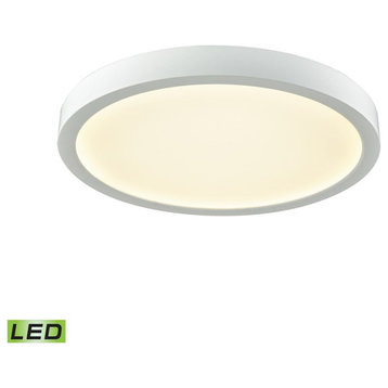 Thomas Lighting Titan 1-Light 10" LED Flush, White/White Acrylic