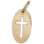 Jefferson Brass - Cross Key Ring, Polished - An everyday reminder of your faith to be carried in your pocket or purse. It is a quiet, personal symbol of commitment. Comes with the pocket cross prayer. Because of the handcrafted workmanship of each piece, you may occasionally be able to discern very small inclusions, imperfections, and even slight size variations. This is to be expected, and we ask that you understand that they are an inherent part of the manufacturing process. Our products, we believe, are the best that can be made today. All products are solid brass. If you receive one that has a slight discoloration, it is not a defect. It has travelled over 8,000 miles from the factory to our warehouse. Use a metal polish, such as Brasso or Wenol, to correct the discoloration. The discoloration is not a defect.
