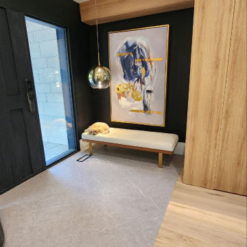 Wide Transitional Foyer with Ample Closets – Thornhill Custom Home