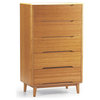 Currant Five Drawer Chest by Greenington, Caramelized
