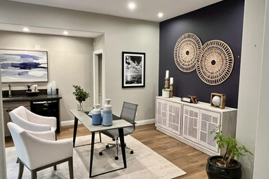 Home office - coastal home office idea in Los Angeles