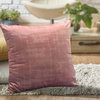 Serenta Textured Velvet Pillow Shell, Set of 4, Withered Rose