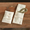Small Cotton Reusable Storage Bag Set 10 | 4" Pouch Burlap Soft Case Jewelry
