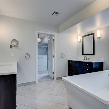 Modern Contemporary Master Bathroom with Argentinian Influence