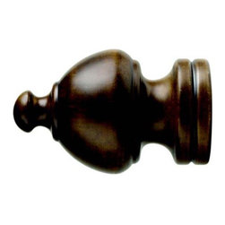 Kirsch 2 Inch Wood Trends Sherwood Finial - Curtain Rods