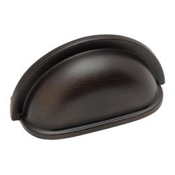 Cosmas - Cosmas 4310 Cabinet Bin Cup Pull, 3" Hole Centers, Set of 5, Oil Rubbed Bronze - Cabinet And Drawer Handle Pulls