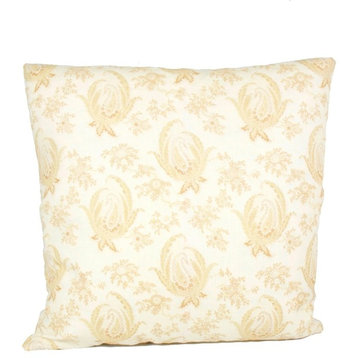Country Tea 90/10 Duck Insert Pillow With Cover, 22x22