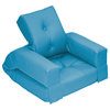 Hippo Jr. Convertible Futon Chair/Bed, Horizon Blue Mattress
