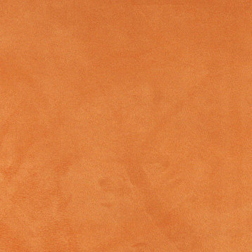 Light Orange Microsuede Upholstery Fabric By The Yard