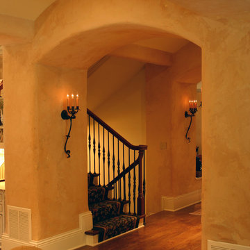 Country French Estate: Hall to Stairwell