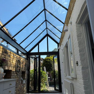 Steel Frame Glass Roof Extension – Putney, London