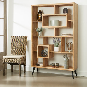 Bishop Solid Acacia Wood Bookcase