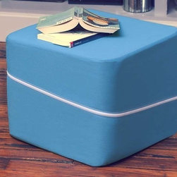 Jaxx Decatur Square Ottoman - Footstools And Ottomans