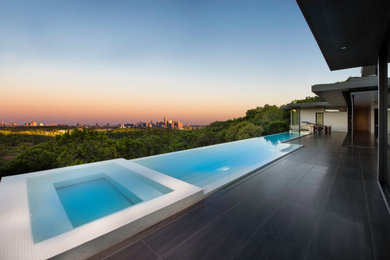 Inspiration for a modern pool remodel in Austin