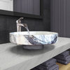 New York Marble Natural Stone Above Counter Sink Polished (D)15.5"  (H)4.5"