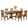 7 Pc Dining Room Set Table With A Leaf And 6 Chairs For Dining