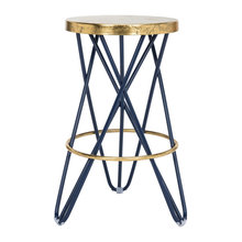 Navy Gold Chairs