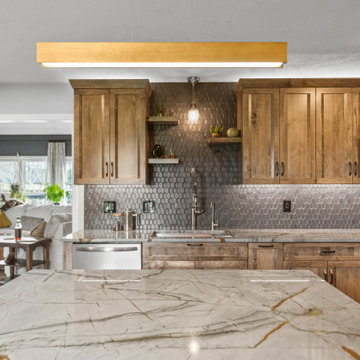 Stunning Transitional Kitchen Remodel Done With New Cabinets