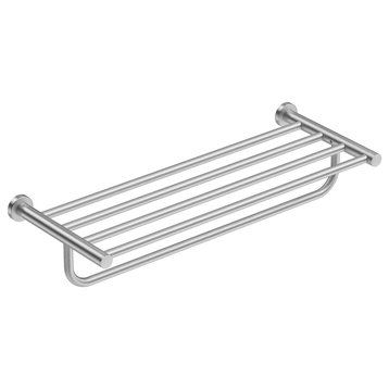 4693 Towel Shelf and Hang Bar 25", Brushed Stainless Steel