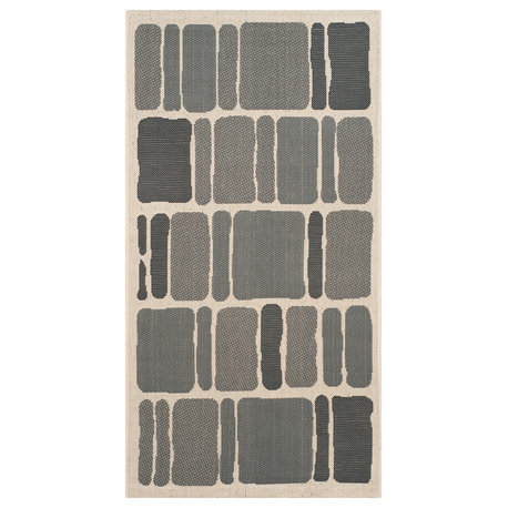 Safavieh Martha Stewart Blocks Rug, Beige and Anthracite, 2'7"x5'