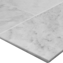 Carrara Marble Italian White Bianco Carrera 4x12 Marble Tile Polished - Home Accessories & Decor