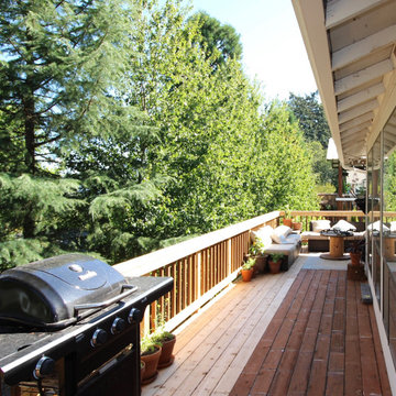 Addition with a waterproof deck above