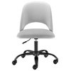 Alby Office Chair, Gray With Black Base