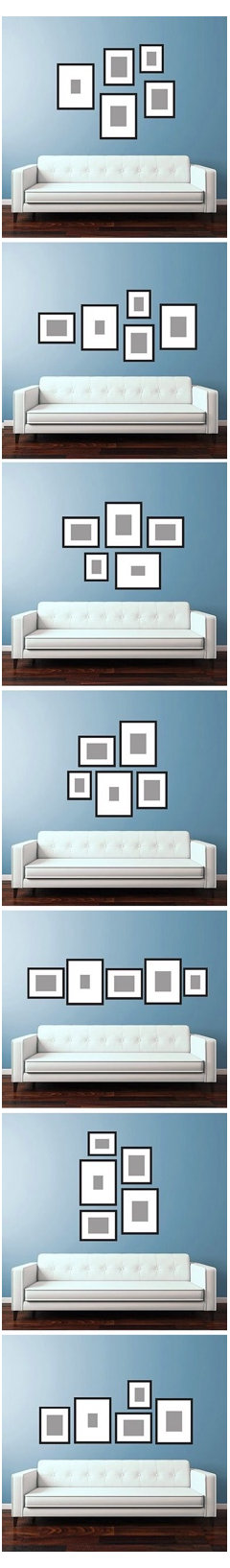 How to arrange 6 framed drawings? | Houzz Forum