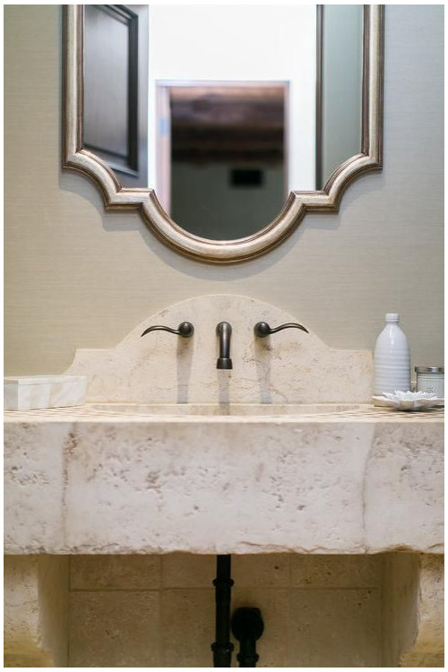 Bathroom Vanity Backsplash and Single handle wall mount faucet Dilemma