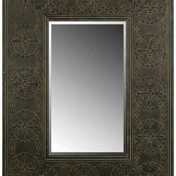 HUGE Embossed Metal Framed Mirror - Products