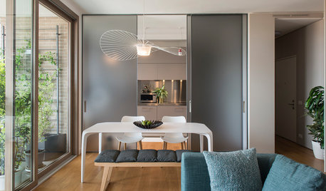 Basta Open Space: 6 Cucine Felici con una Parete Scorrevole