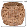 X-Weave Round Wicker Floor Basket