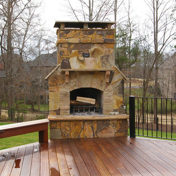 Batu Deck and Fireplace
