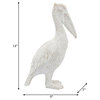 Ceramic 14"H, Standing Pelican, White