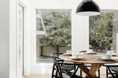 Inspiration for a scandinavian dining room remodel in Vancouver