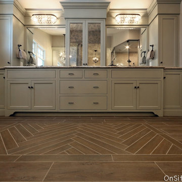 Fantasy Brown Quartzite Master Bathroom