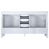Jacques 60" White Vanity Cabinet Only