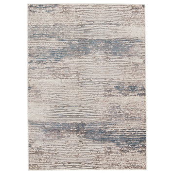 Vibe by Jaipur Living Malachite Abstract Gray/ Ivory Area Rug, 3'x8'
