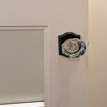 Panoramic Penthouse: Cut-Glass Knob Detail