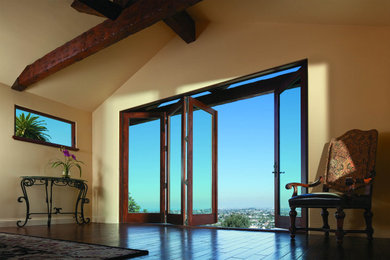 Beach style living room photo in Orange County