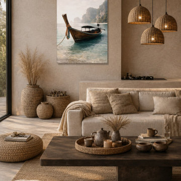 Tropical Seascape Calm – Tropical Coastal Wall Art