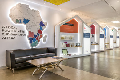 Inspiration for a contemporary entryway remodel in Other