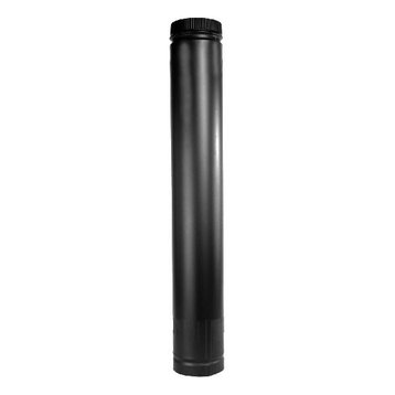 Selkirk Double Wall Telescopic Length Stove Pipe, Black